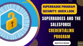 Salesforce Trailhead  Superbadges and the Salesforce Credentialing Program [upl. by Windzer342]