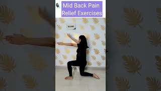 Mid back pain relief exercises backpain exercises [upl. by Hebel]