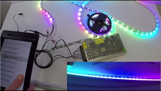 how to install Dreamcolor Wifi Controlled DMX Digital LED Strip Instalación del LED [upl. by Sabir]