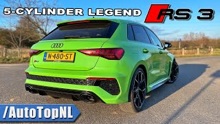 2022 Audi RS3 Sportback 8Y 288kmh REVIEW on Autobahn by AutoTopNL [upl. by Aliuqehs]