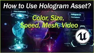 ue5 Hologram FX Tutorial  How to use it [upl. by Haibot]