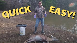 HOW TO Field Dress a Deer  Quick amp Easy [upl. by Ceevah583]