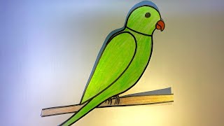 How to draw a Parrot step by step  Easy Parrot Drawing [upl. by Gnauq]