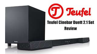 Teufel Soundbar Cinebar Duett 21 Set  Review [upl. by Jaymee]