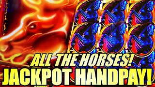 ★JACKPOT HANDPAY★ ALL THE HORSES MUSTANG FURY amp BLAZING FRUIT Slot Machine AINSWORTH [upl. by George]