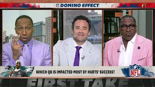 Stephen A on how Jalen Hurts SUCCESS points out Dak Prescotts LACKLUSTER CAREER 👀  First Take [upl. by Lyndsay]