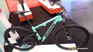 2018 Bianchi Methanol 29 FS Bike  Walkaround  2017 Eurobike [upl. by Esila785]