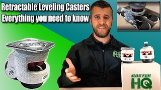 Retractable Leveling Casters  Full Tutorial Video [upl. by Enomas]