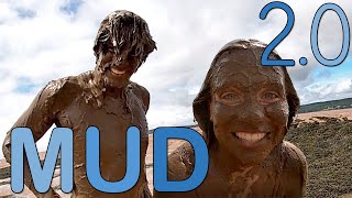 Mud sliding pt2 amp dipping our faces in mud [upl. by Ciredor]