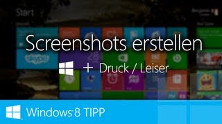 WINDOWS 8 TIPP  Kinderleicht Screenshots erstellen [upl. by Eynahpets]