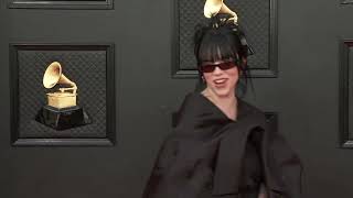 BILLIE EILISH  Fashion Cam  2022 GRAMMYs [upl. by Nicko]