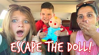 COCOMELON BABY FOLLOWS US HOME Can AUBREY amp CALEB Escape THE CRAZY DOLL [upl. by Regnij]