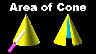 Curved Surface Area of Cone  for Class 9 in Hindi [upl. by Nahamas]