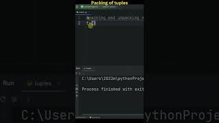 Python Full Course  packing of tuples [upl. by Kelda838]