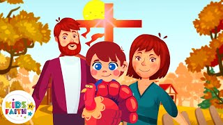 Happy Thanksgiving Day  Children Praise Songs  Kids Faith TV Thanksgiving Song [upl. by Odnanreh]