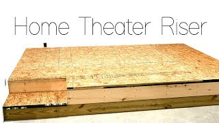 DIY Home Theater Seating Riser Construction 🍿 [upl. by Theis235]