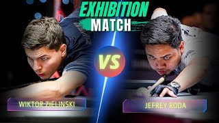 JEFREY RODA VS WIKTOR ZIELINSKI  EXHIBITION GAME  SET 2 billiards nineball highlights [upl. by Saqaw783]