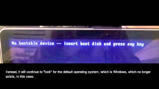 How to solve Mac OS Bootcamp Error No Bootable device Insert boot disk and press any key [upl. by Acire]