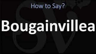 How to Pronounce Bougainvillea CORRECTLY [upl. by Edrei]