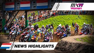 News Highlights  WMX Race 1  MXGP of the Netherlands 2024 MXGP Motocross [upl. by Nellaf877]