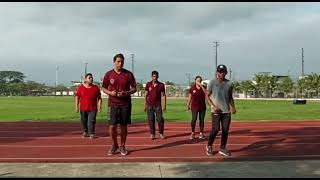 Coreografía con los pasos básicos de la gimnasia rítmica Unemi [upl. by Eniahpets]