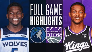 TIMBERWOLVES at KINGS  FULL GAME HIGHLIGHTS  December 23 2023 [upl. by Anoel]