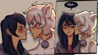 Chat Blanc x Marinette Miraculous Ladybug Comic Dub Movie [upl. by Sundin]