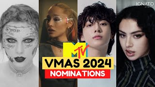 MTV VMAS 2024 NOMINATIONSNOMINACIONES [upl. by Eillib]