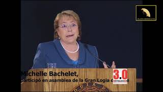 Discurso Bachelet en gran logia masónica Chilena [upl. by Alleyn590]