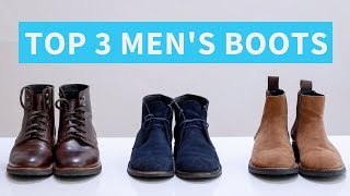 3 Best Types of Boots for Men  Work Boots Chukkas and Chelsea Boots [upl. by Asilat]