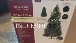 How to box your Christmas tree in 3 minutes [upl. by Kiona367]