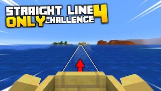 Minecraft but I Can Only Walk in a Straight Line 4 [upl. by Gebler]