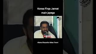 KONSA FIRQA JANNAT MEI JAYEGA  ALLAMA GHAZANFAR ABBAS TONSVI [upl. by Sedlik621]