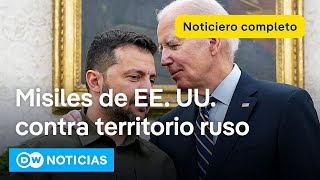 🔴 DW Noticias del 17 de noviembre Biden autoriza a Ucrania el uso de ATACMS Noticiero completo [upl. by Noved]