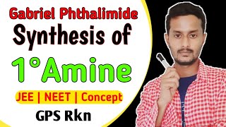 Gabriel Phthalimide Synthesis of 1° Amine  JEE  NEET  12 th  Reaction Mechanism  Chemistry [upl. by Aig]