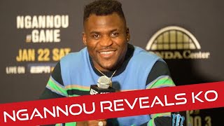 Francis Ngannou “I KNOCKED Ciryl Gane OUT”  UFC 270 [upl. by Attennaej]