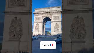 Arc de Triomphe Paris 🇫🇷 travel video shorts vacation [upl. by Yreme]