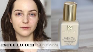 ESTEE LAUDER DOUBLE WEAR Foundation 1C0 First Impression Review amp Demo 15 DAYS OF FOUNDATION [upl. by Nirraj]