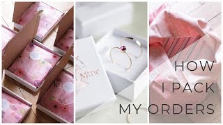 How I pack my Etsy orders Jewelry packaging ideas [upl. by Bainbridge126]