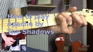 How to play Apache by The Shadows  Guitar Lesson Tutorial [upl. by Remy]