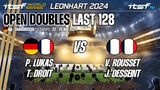 LukasDroit vs RoussetDesseint  Last 128  ITSF 2024 WS Leonhart Open Doubles [upl. by Anerys738]