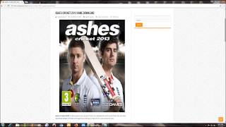 How to Download Ashes Cricket 2013 Full pc game [upl. by Jacinthe]