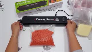 Elektrikli Ev Tipi Gıda Saklama Vakum Makinesi  Vacuum Sealer [upl. by Reinhart]