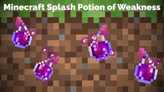 Minecraft Splash Potion of Weakness [upl. by Egan]