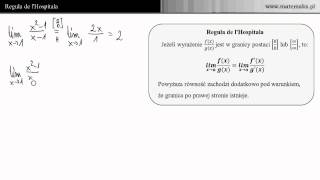 Reguła de lHospitala [upl. by Rajiv]