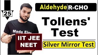 L25 Tollens Test  Oxidation of Aldehyde  JEE NEET AIIMS  12th Organic By A Arora [upl. by Joli]