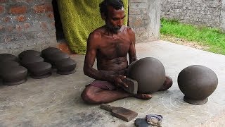 Pot Making With CLAY Amazing Talent of Indian Potter in Village  Small Scale IndustrieS [upl. by Warenne]