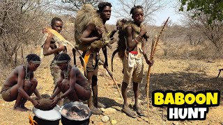 Eating BABOONS with the Hadzabe Tribe  Hadza land [upl. by Gut798]