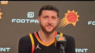 Jusuf Nurkic on playing against friend former teammate Nikola Jokic tonights game at FootPrint aren [upl. by Nybbor]