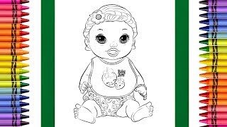 The Coloring Couple Presents Baby Alive Snackin’ Lily  How to Color [upl. by Kirbie]